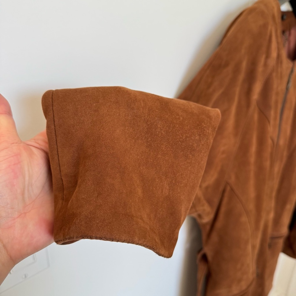 Y2K Vintage Brown Suede women’s Jacket size M - Picture 8 of 14